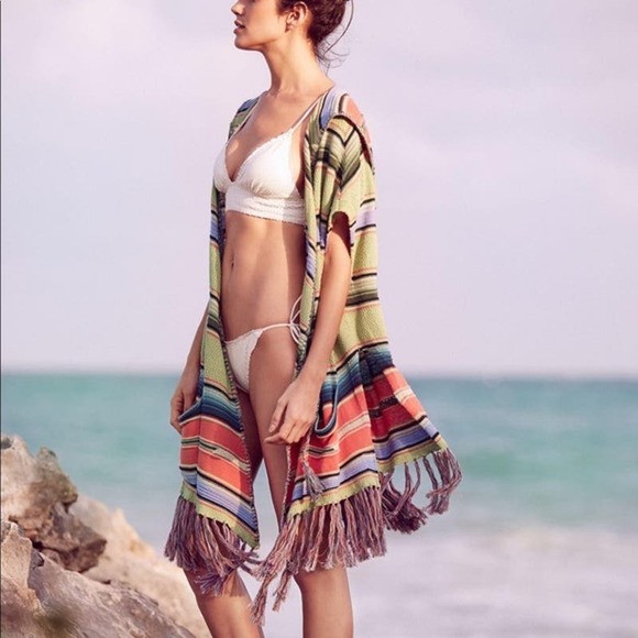 Moth Anthropologie Himalayan Knit Tribal Poncho Hoodie Cardigan Oversized Size S - Picture 2 of 12